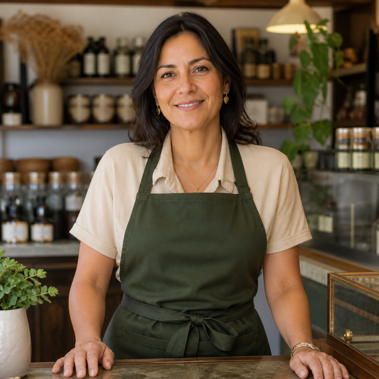 Profissional em ambiente de comércio