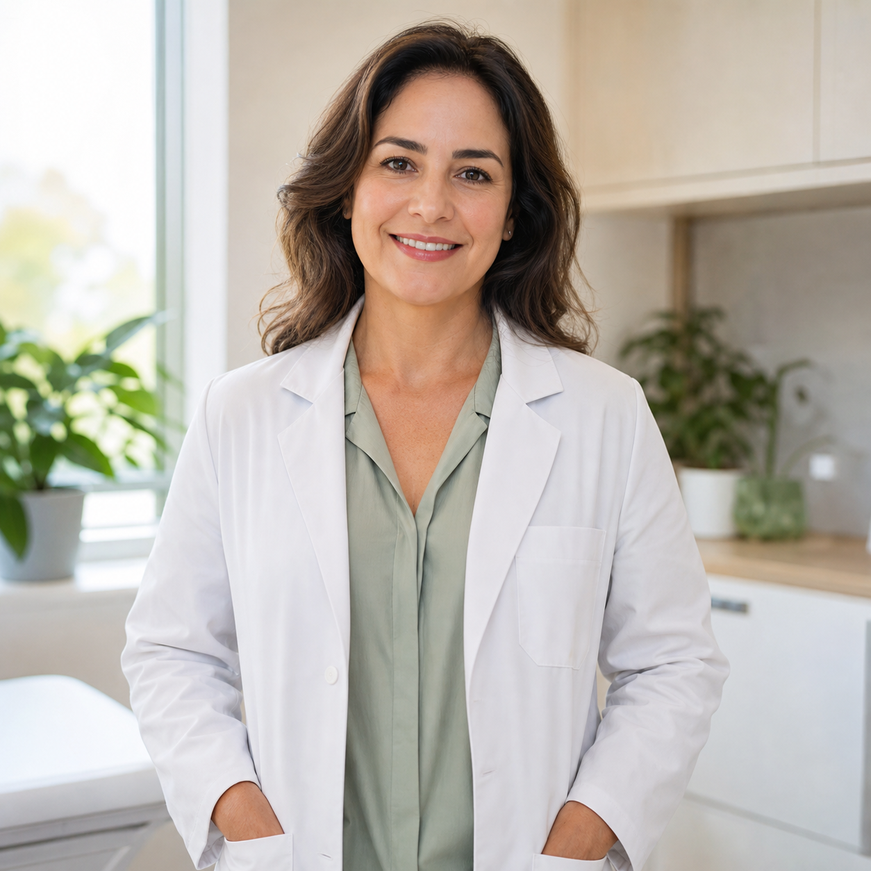 Profissional de saúde em consultório